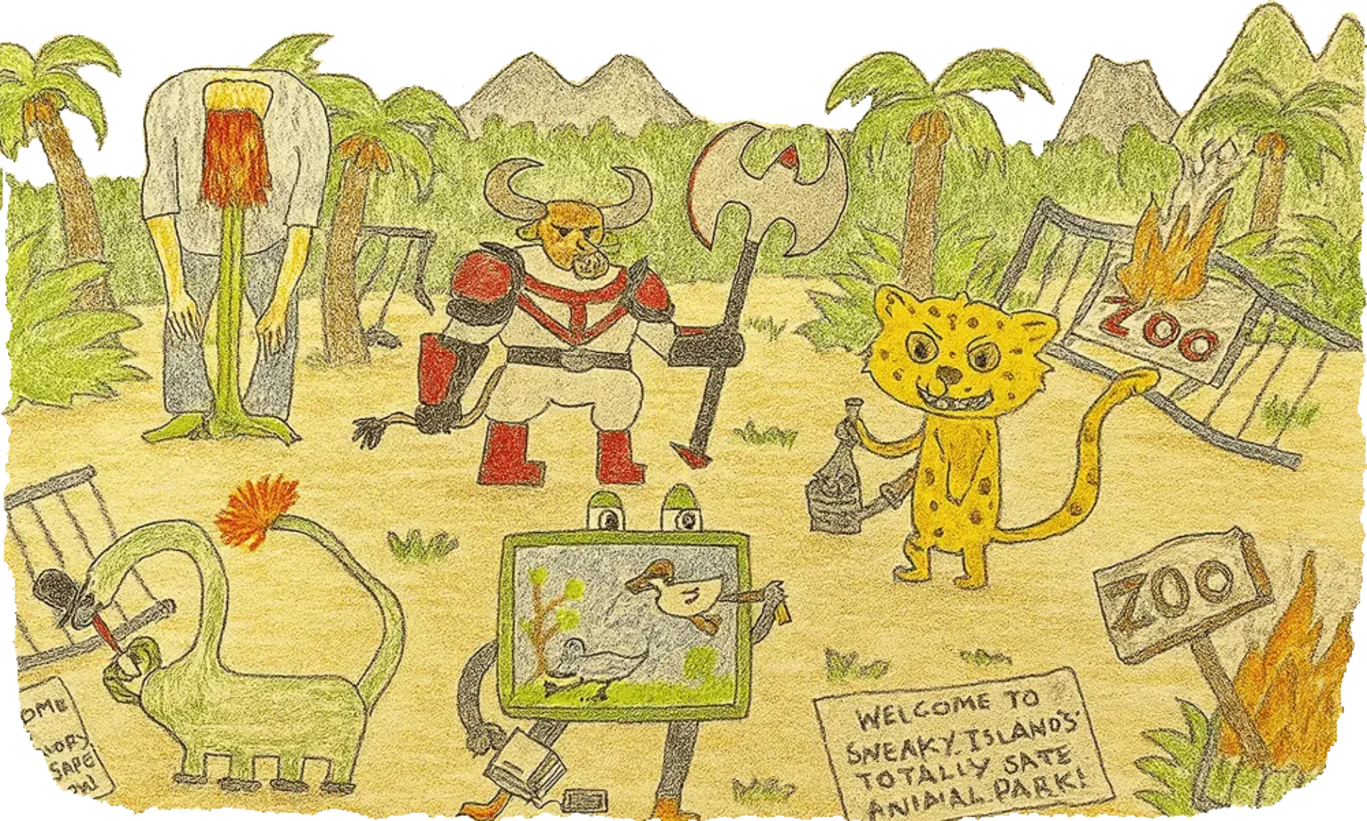 Scene from the Sneaky Islands